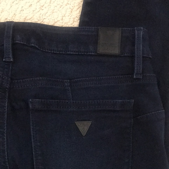 Guess Curve X Dark Wash Mid Rise Skinny Jeans - Picture 8 of 16